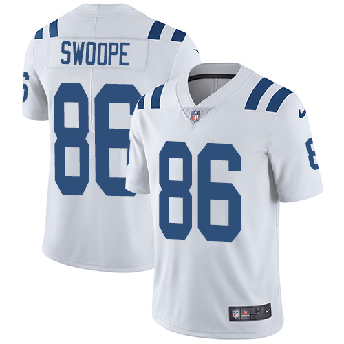 Indianapolis Colts #86 Limited Erik Swoope White Nike NFL Road Men Vapor Untouchable jerseys